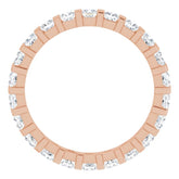 14K Rose 1 1/8 CTW Natural Diamond Eternity Band Size 5